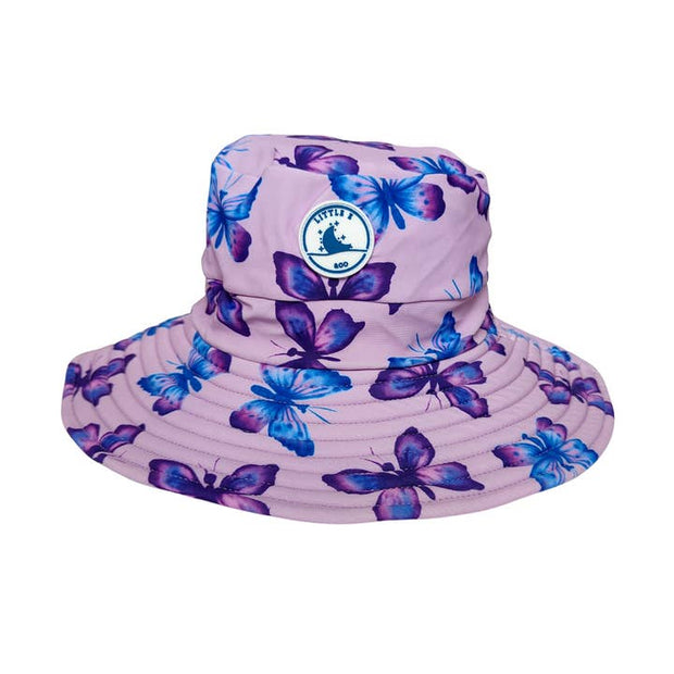 UPF50+ butterfly swim hat for babies and toddlers