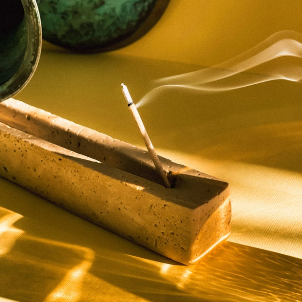 Vegan clean-burning incense with lemongrass jasmine sage and vanilla