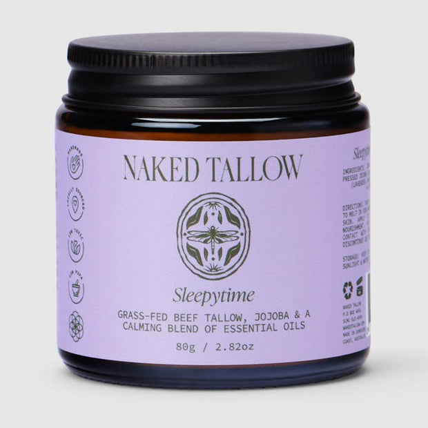 Sleepytime Tallow Cream natural moisturising balm 80g jar