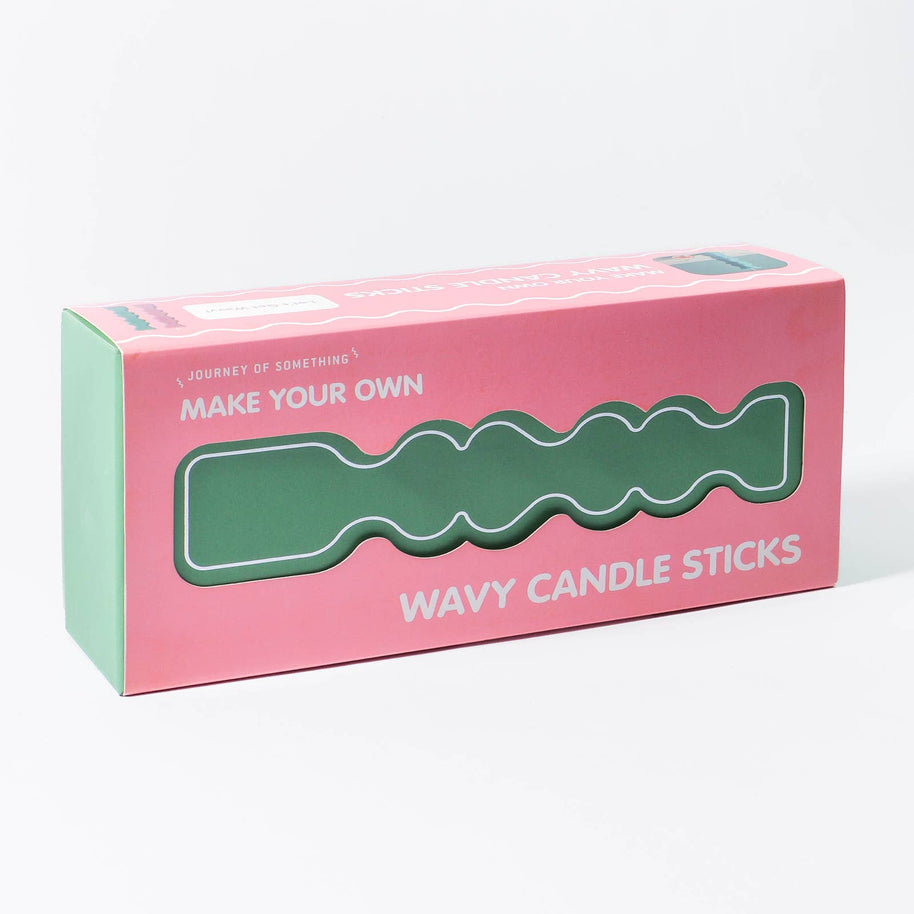 Make Your Own Wavy Candle Sticks kit with wax chips and mould