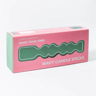 Make Your Own Wavy Candle Sticks kit with wax chips and mould