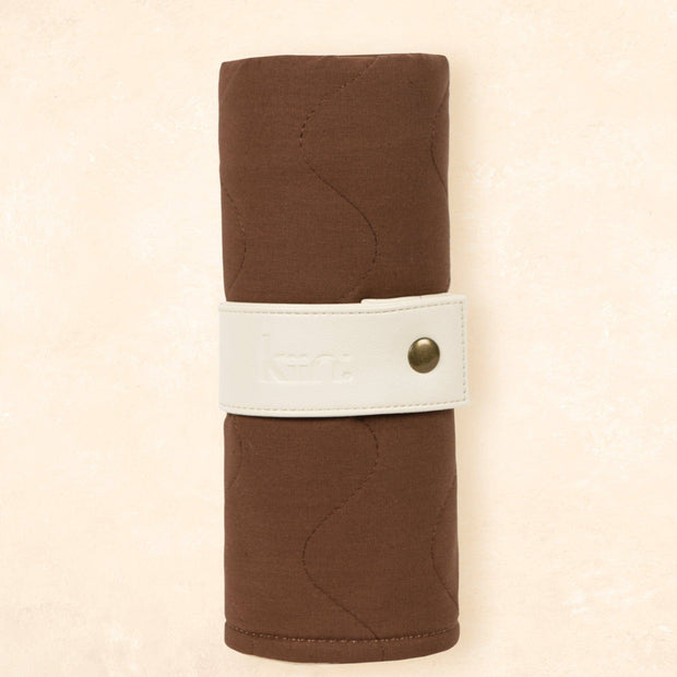 Kiin Baby Luxe Travel Change Mat in Chocolate