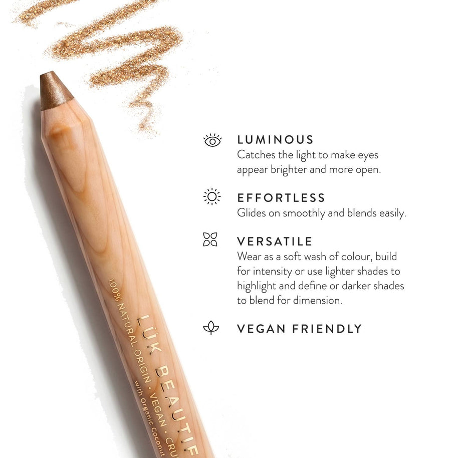 Natural vegan eye crayon in recyclable packaging