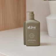 al.ive body Hand & Body Wash Green Pepper & Lotus 500ml bottle