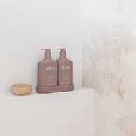 Tropical-tinged hand & body set in Deep Plum