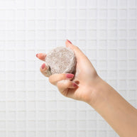 Vegan shampoo bar with argan oil for frizzy and curly hair