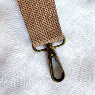 Array Bags Adjustable Strap in Dark Brown with antique gold hardware
