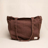 Array Everyday Pocket Tote in Chocolate Brown canvas