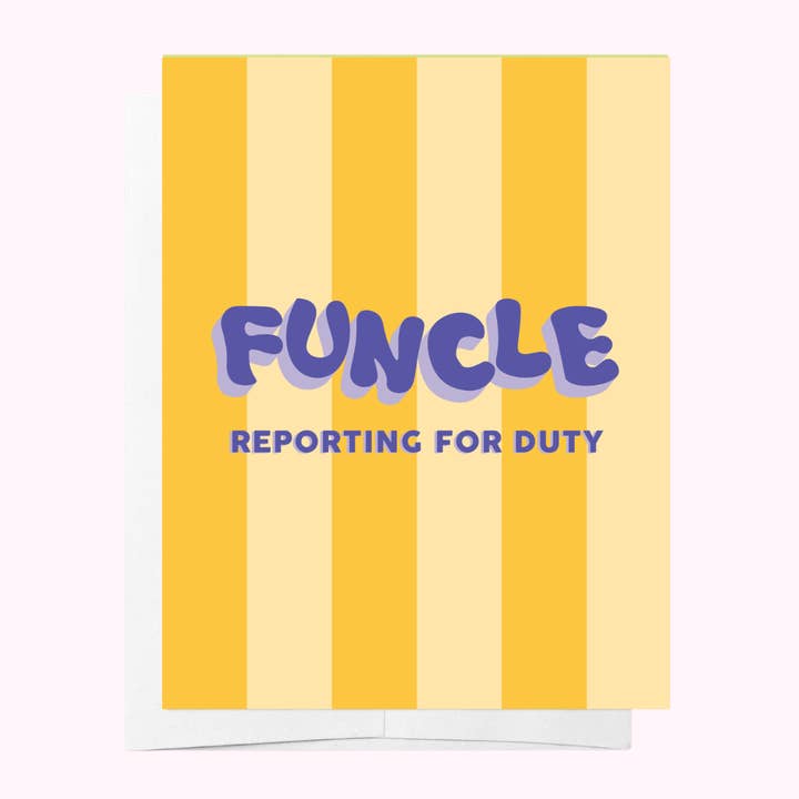 Bad on Paper Funcle new uncle greeting card