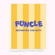 Bad on Paper Funcle new uncle greeting card