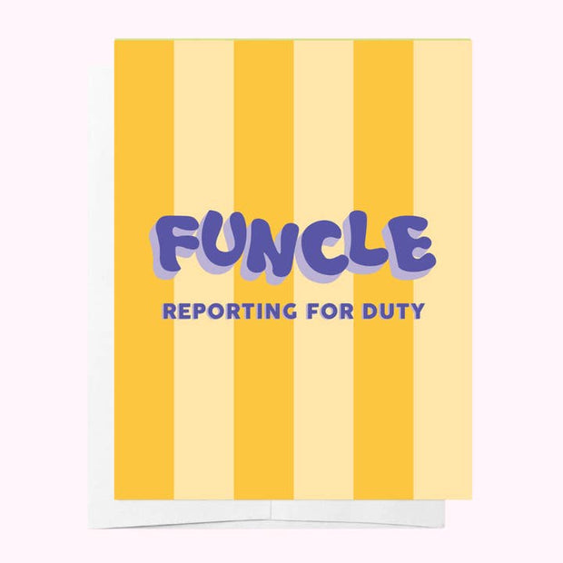 Bad on Paper Funcle new uncle greeting card
