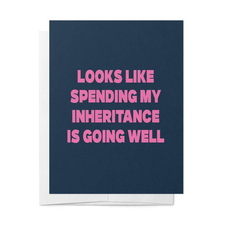 Bad on Paper Inheritance greeting card
