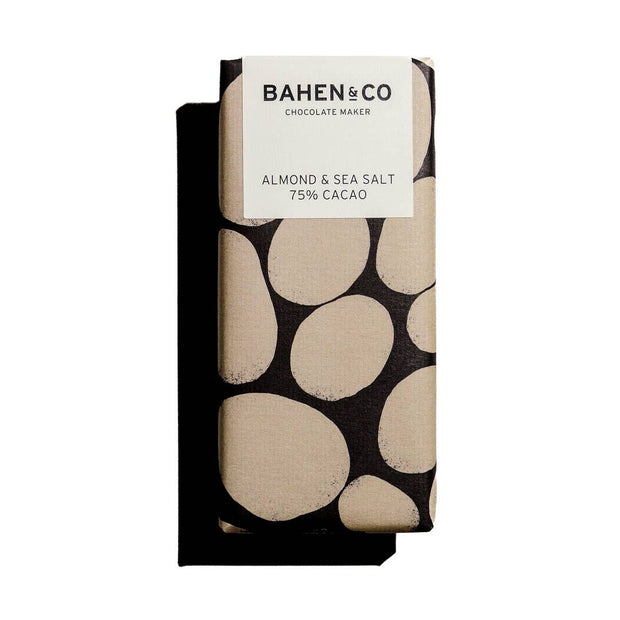 Bahen & Co Almond & Sea Salt Chocolate Bar 75g