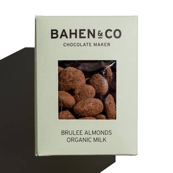 Bahen & Co Brulee Almonds Organic Milk Chocolate 100g