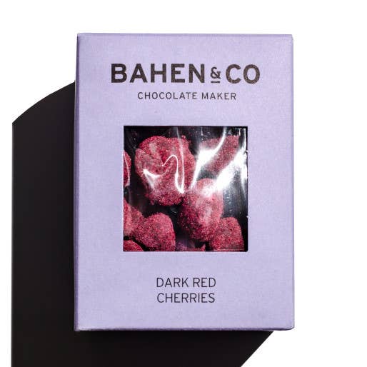 Bahen & Co Dark Red Cherries Chocolate 100g