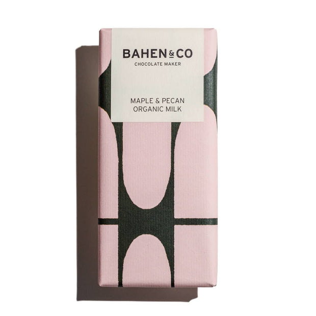 Bahen & Co Maple & Pecan Organic Milk Chocolate Bar 75g