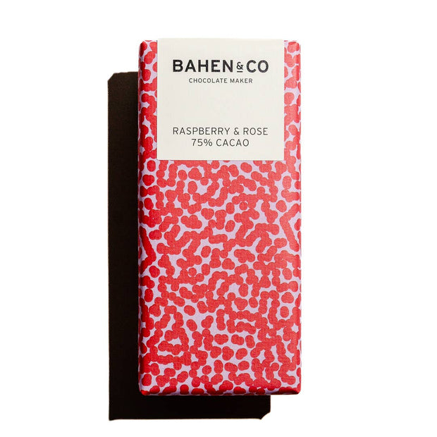 Bahen & Co Raspberry & Rose Chocolate Bar 75g
