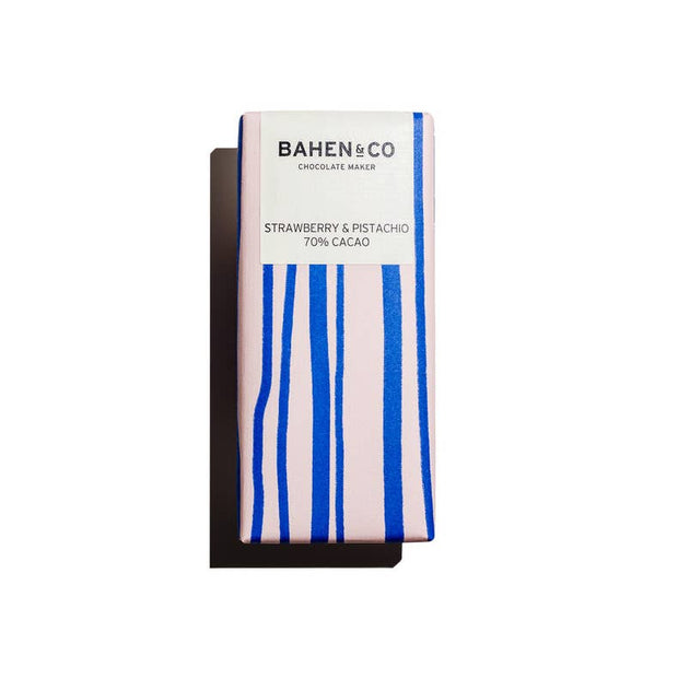 Bahen & Co Strawberry & Pistachio Chocolate Bar 75g