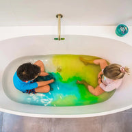 Non-toxic fizzy bath colour drops for kids