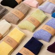 Bed and Butter The Comfiest Socks Knee High Lavender cashmere wool knee high socks