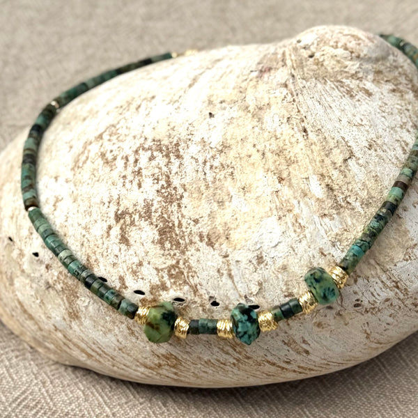 Boss+me African Turquoise Necklace