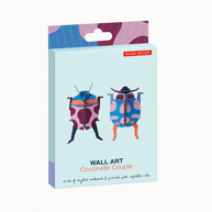 Recycled cardboard ladybug couple wall decor by Studio Roof