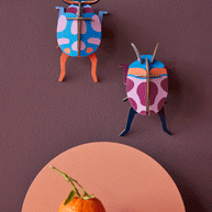 Studio Roof Coccinelle Couple 3D paper wall art