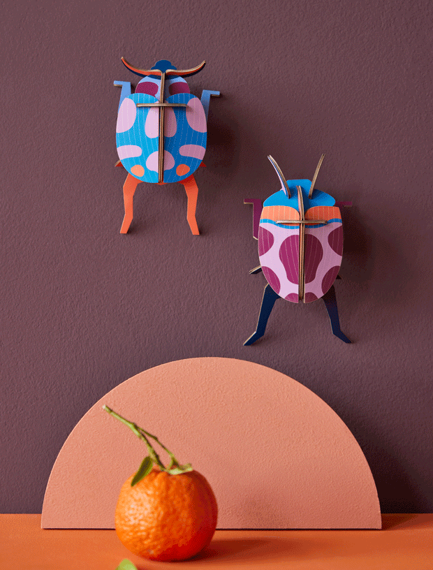 Studio Roof Coccinelle Couple 3D paper wall art