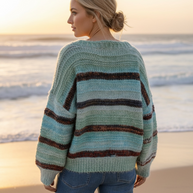 Charlotte the Label HR0031 wool blend knitwear, worn at the beach