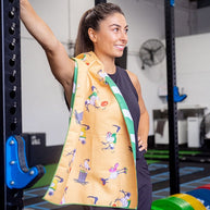 Cheeky Winx Athletic Bin Chickens quick dry gym towel 90x50cm