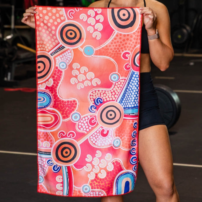 Cheeky Winx x Merindah-Gunya Follow gym towel 120x60cm