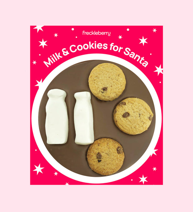 Christmas Chocolate Milk & Cookies For Santa
