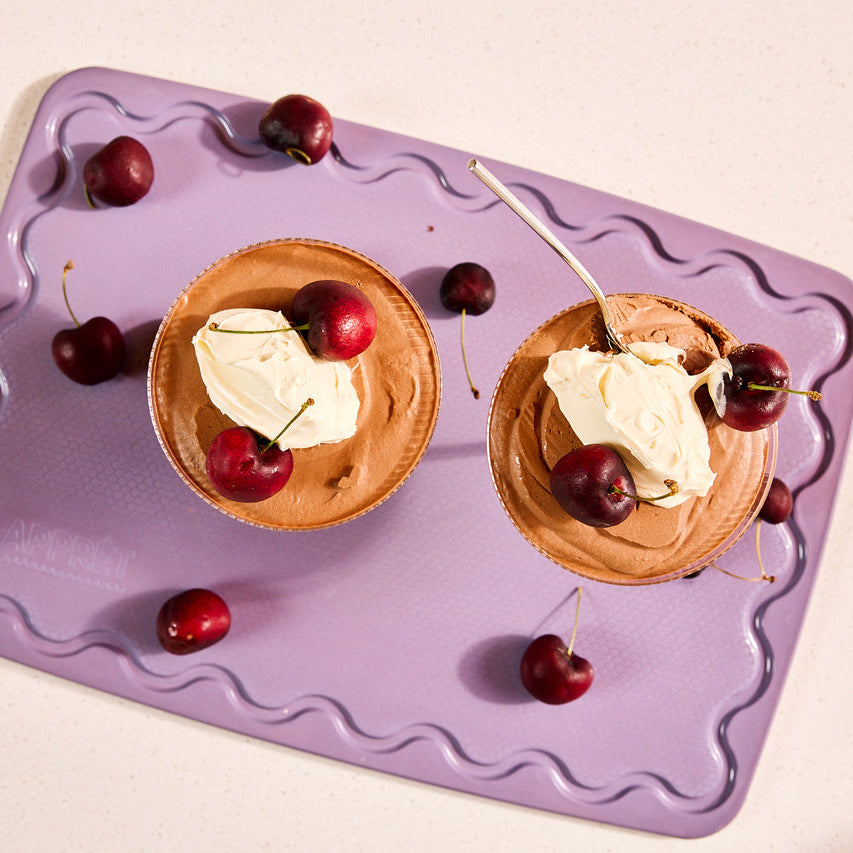 Classique Board Lilac styled on kitchen bench