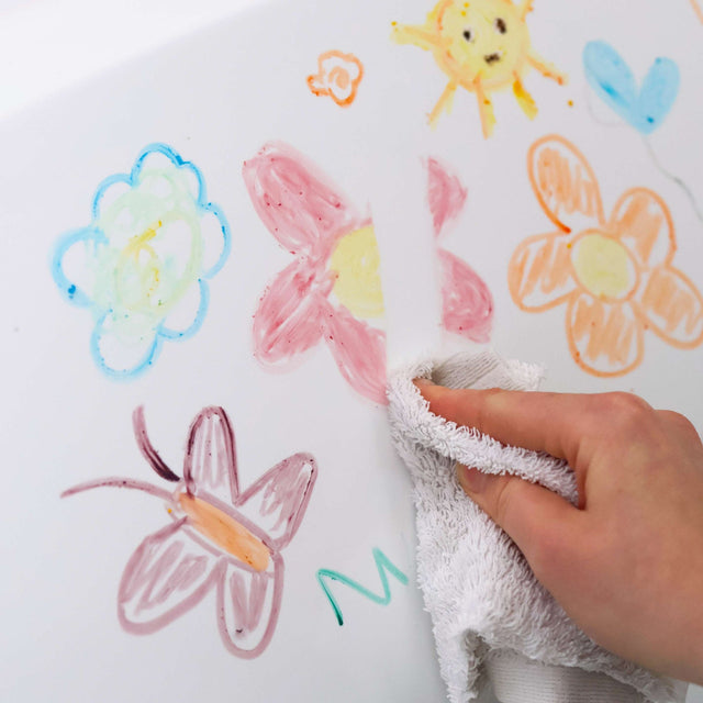 Natural beeswax bath crayons for toddlers