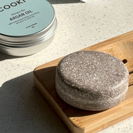 Cooki Haircare Argan Oil Shampoo Bar in tin