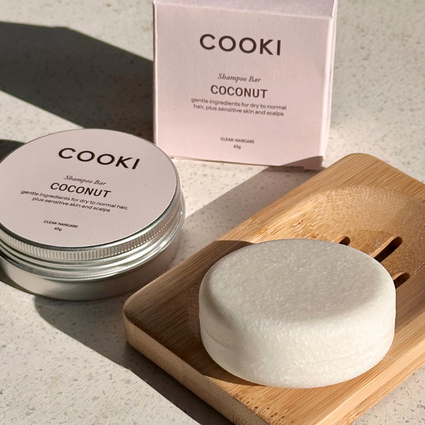 Cooki Coconut Zero Waste Shampoo Bar 65g