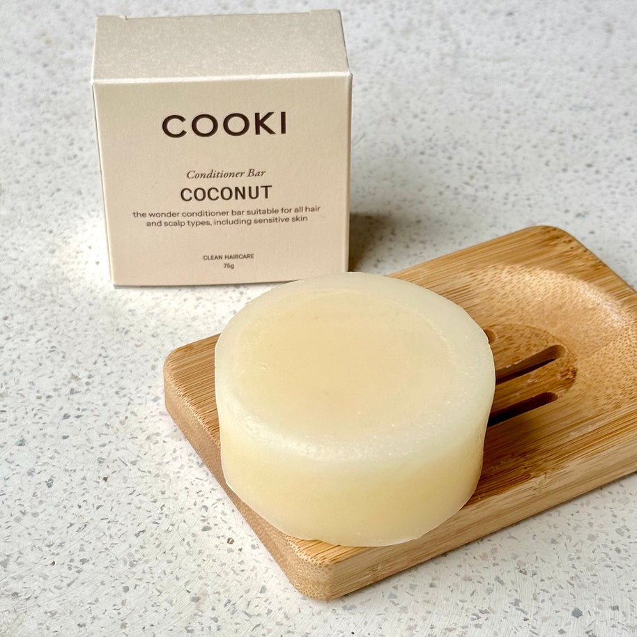 Vegan coconut conditioner bar for all hair types