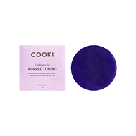 Vegan purple conditioner bar for blonde and grey hair