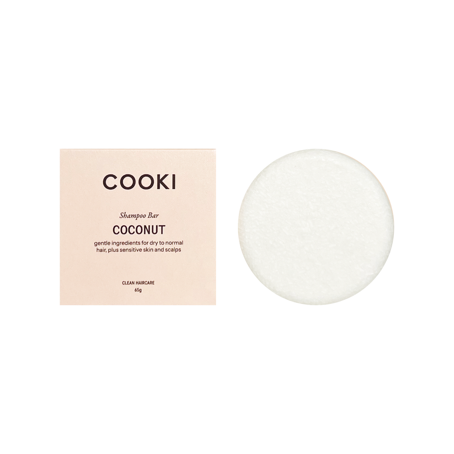 Cooki vegan shampoo bar for sensitive scalp and all hair types