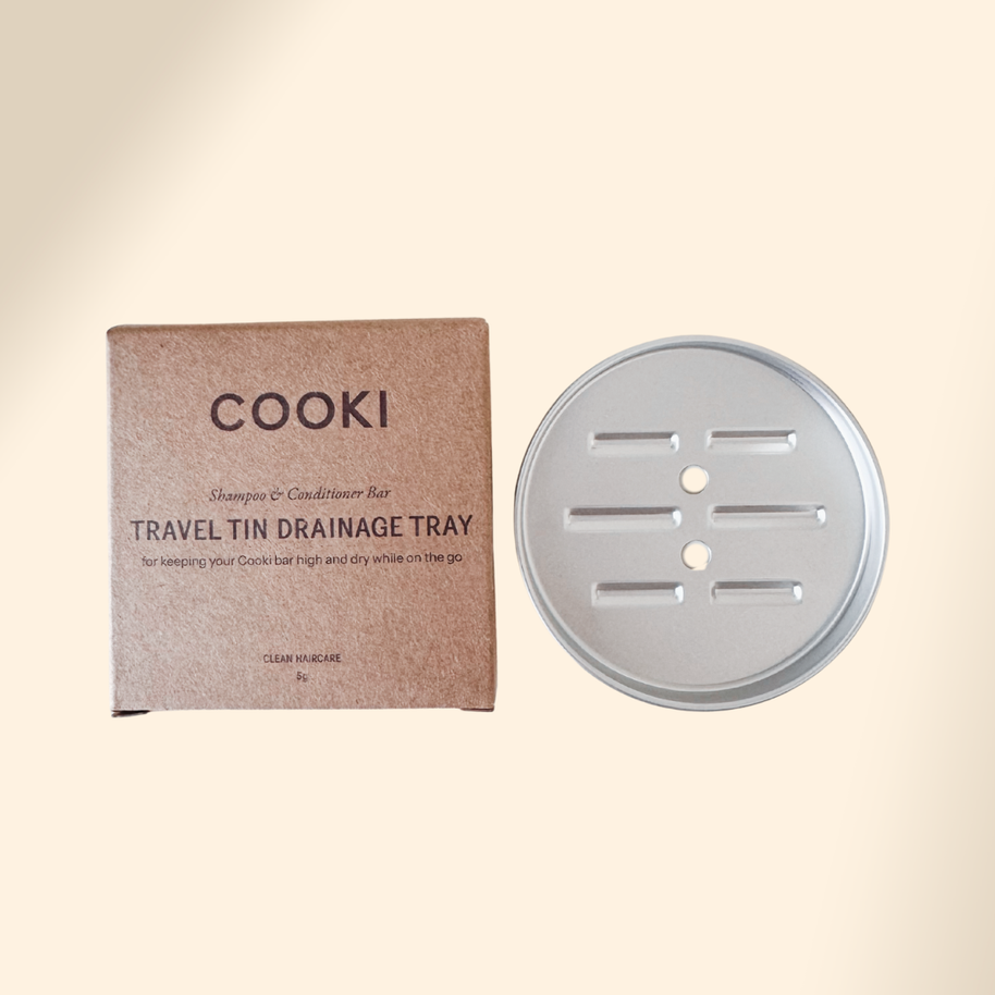 Cooki Travel Tin Drainage Tray metal insert for shampoo bar tin
