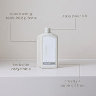 Vegan hand wash refill, Australian made, recyclable packaging.