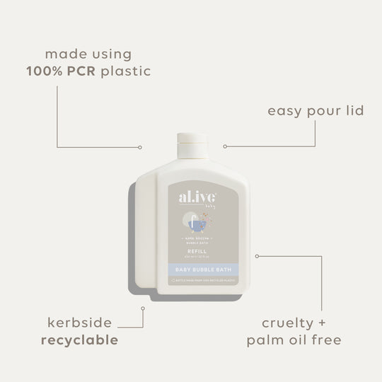 Al.ive Baby Bubble Bath Refill - Apple Blossom