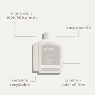 al.ive body nourishing shampoo refill with white tea and argan oil