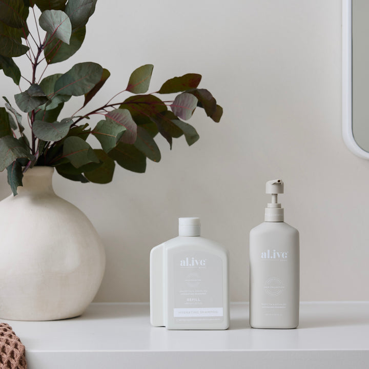 Sustainable haircare refill made from recycled plastic