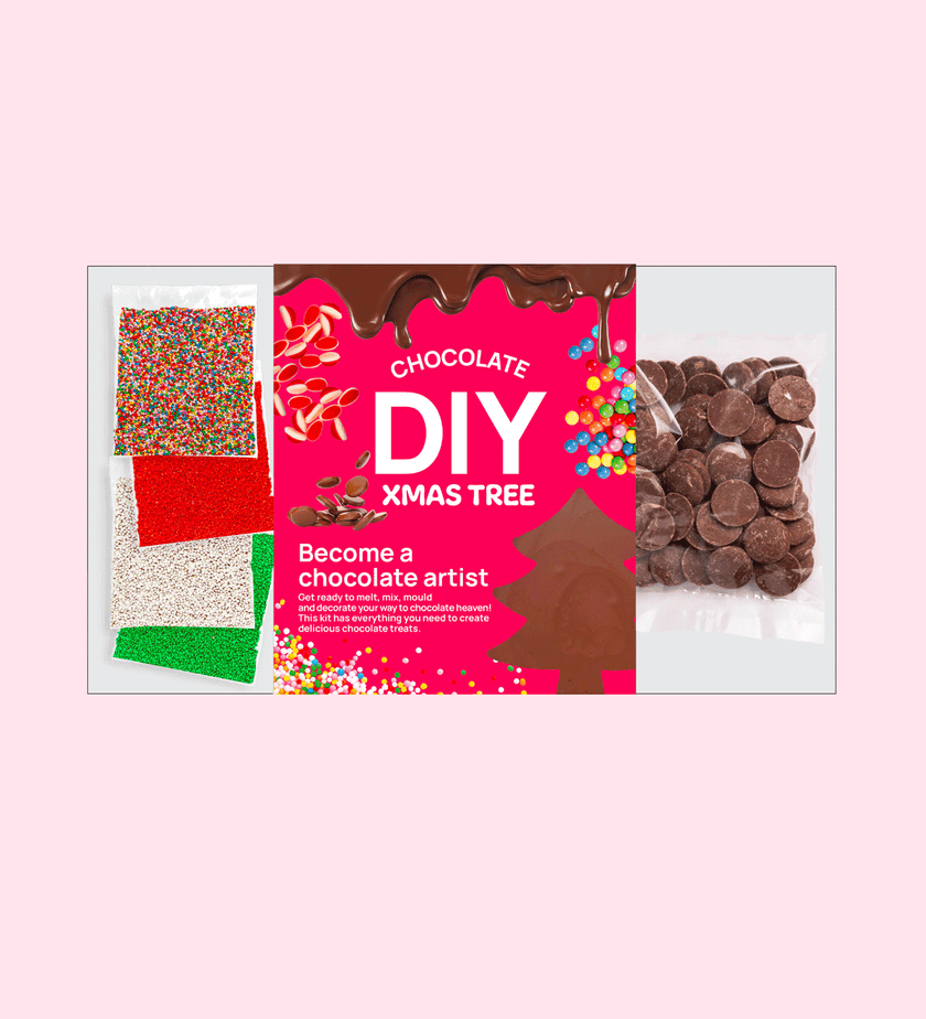 DIY Chocolate Christmas Tree Decorating Kit