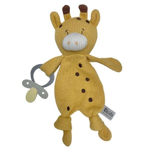 ES Kids Knitted Eco Giraffe Baby Comforter 30cm