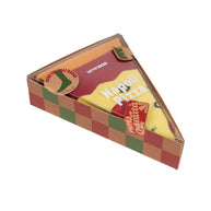 Eat My Socks Napoli Pizza over the calf socks in pizza slice box