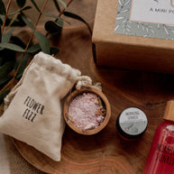 Children’s fairy potion play set with fizzing ingredients and bamboo bottle