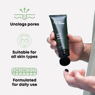 Charcoal and kumerahou men’s face wash by Two Dudes