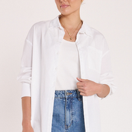 Feather & Noise white cotton shirt AU sizes 6-18
